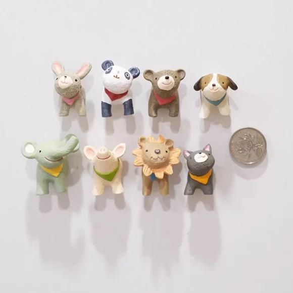 แม่เหล็กติดตู้เย็น สุดน่ารัก ลายการ์ตูนสัตว์ 10 ชิ้น
